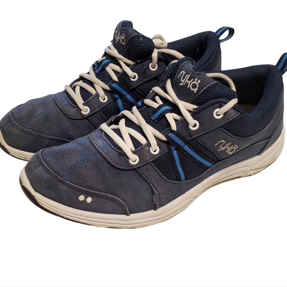 RYKA Women’s Navy & Dark Blue Athletic Tennis Sneakers Tempo SZ 7.5 M